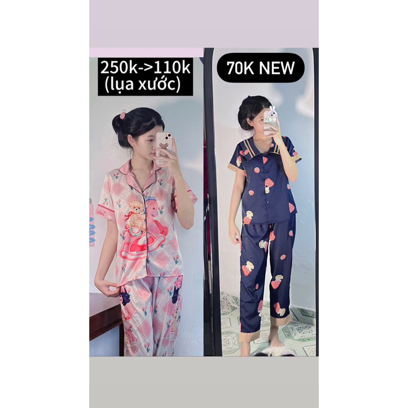 Pyjama tay dài, tay ngắn