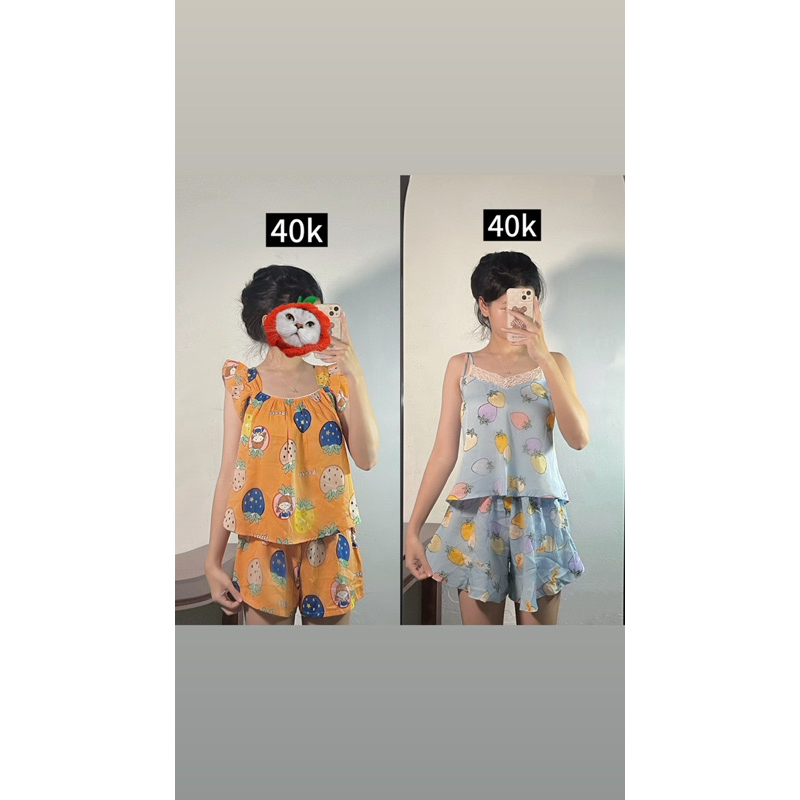 Pyjama tay dài, tay ngắn