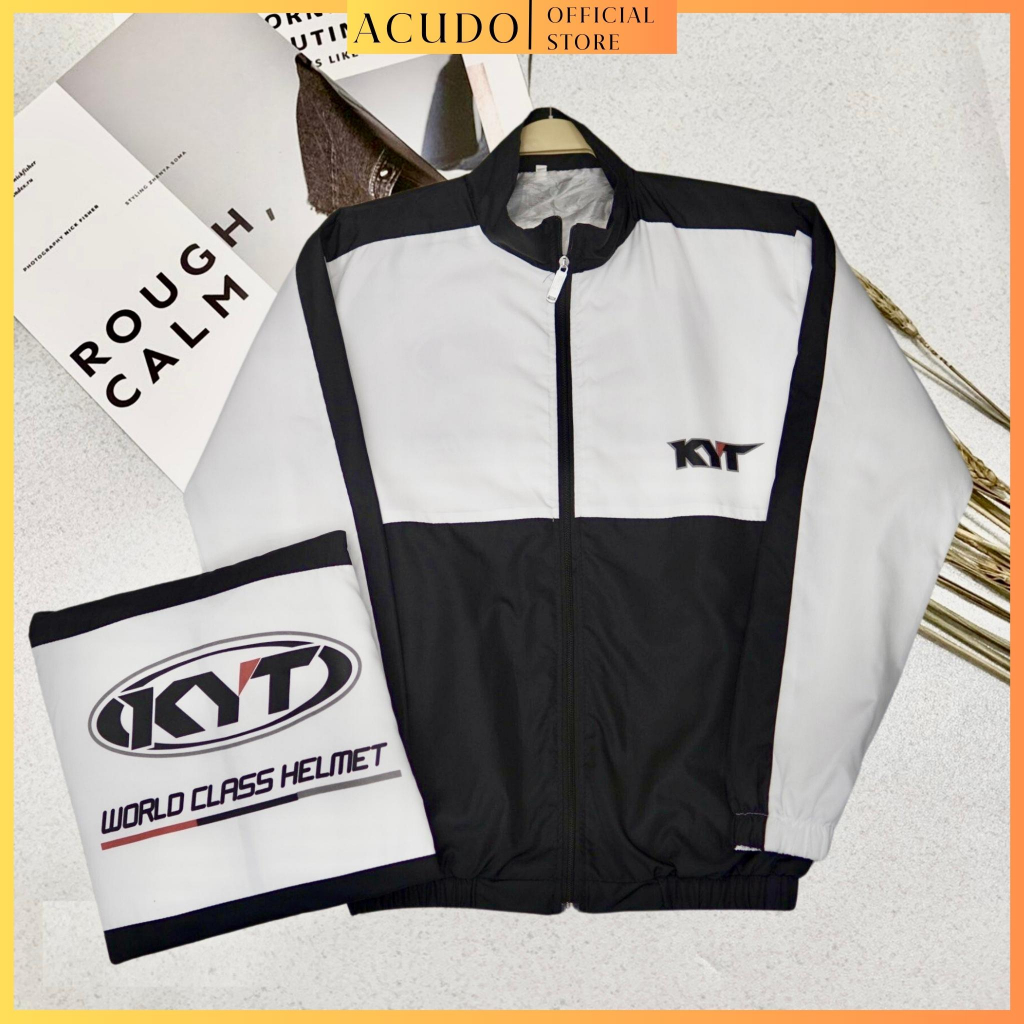 Áo khoác dù KYT nam nữ unisex from rộng cổ đứng, Áo khoác gió local brand chính hãng chất vải dù 2 lớp cao cấp_ACUDO