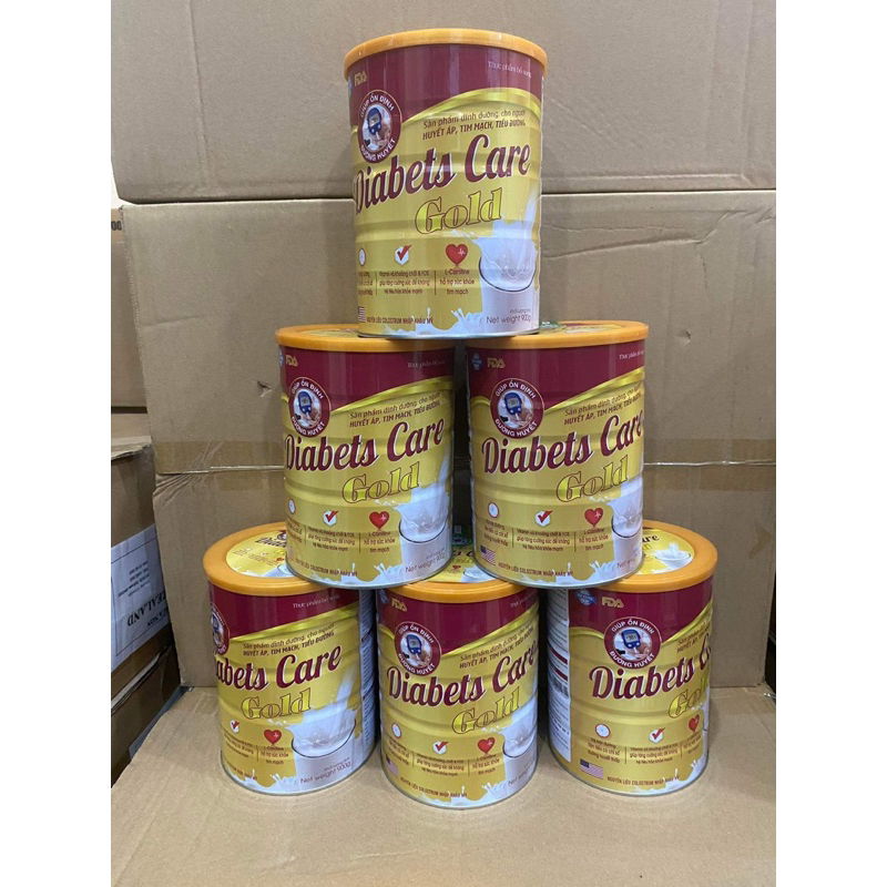 Sữa Diabets care Gold dành cho người Huyết áp, Tim mạch, Tiểu đường 900g ( Date mới )