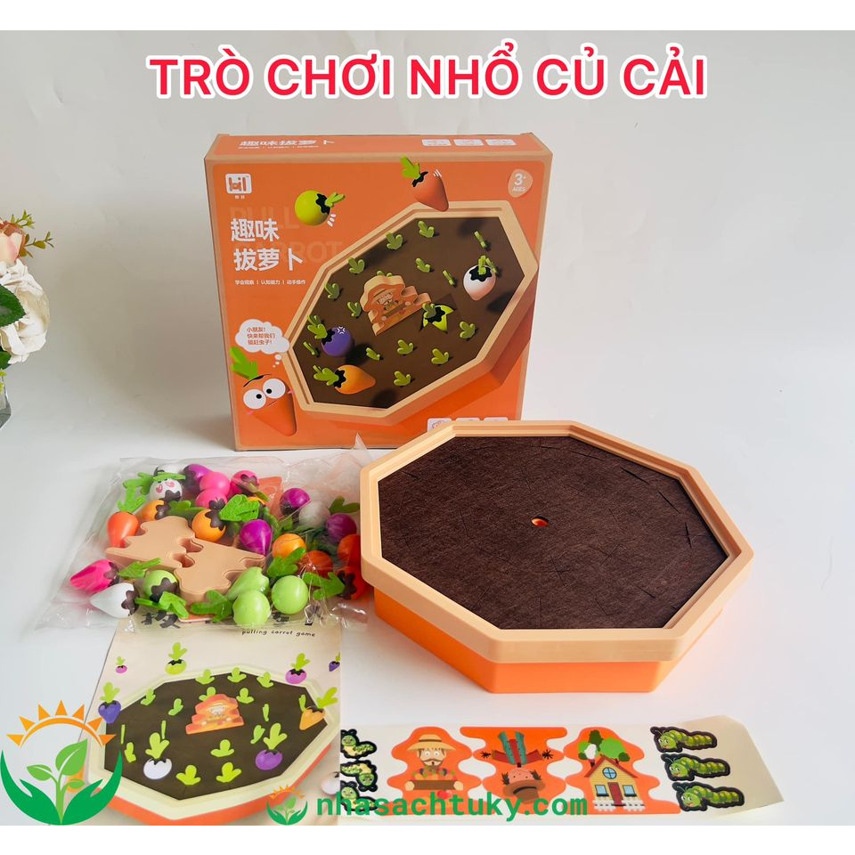 Bộ đồ chơi nhổ củ cải tại nông trại vui vẻ giúp bé có trải nghiệm thú vị, bổ ích