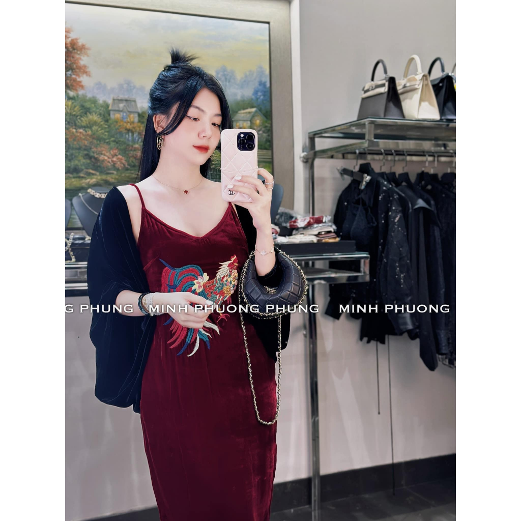 Áo khoác nhung trơn dài tay nhiều màu sang chảnh