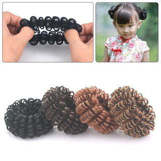 Chun cột tóc giả co dãn nhiều màu xinh xắn