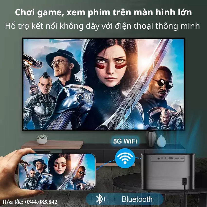 Máy Chiếu Mini Tự Động Lấy Nét KAW K860 Chính Hãng Giá Rẻ Cho Văn Phòng Gia Đình Trường Học