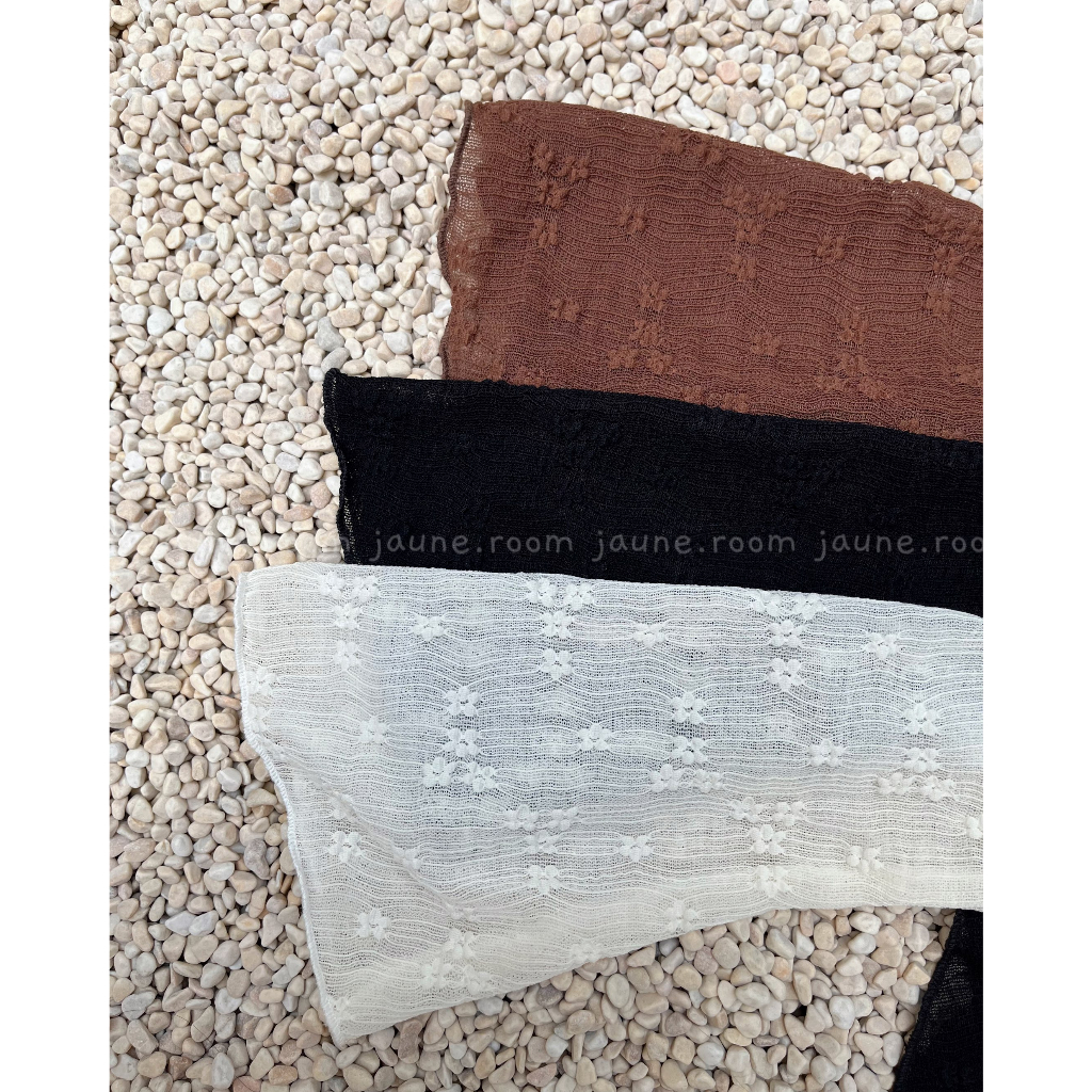 Áo croptop vạt nhọn JAUNE tay dài loe, tôn dáng- LAYLA TOP