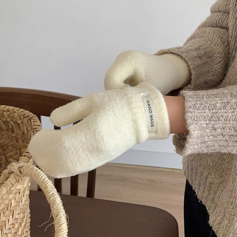 GT003 - Găng tay nữ dễ thương mùa đông handmade phong cách Hàn Quốc