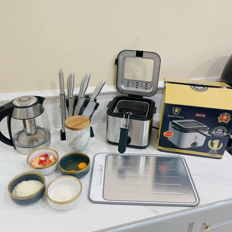 Nồi Chiên Ngập Dầu, Bếp Điện Chiên Rán Dầu KAISA VILLA - Hàng Chính Hãng