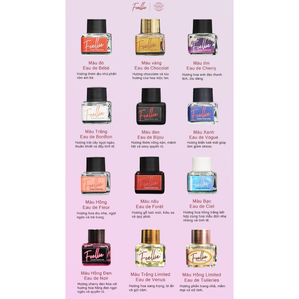 Combo 2 lọ nước hoa vùng kín, nước hoa Foellie lưu hương 6 đến 8 tiếng, nước hoa vùng kín nữ- che tên khi nhận hàng