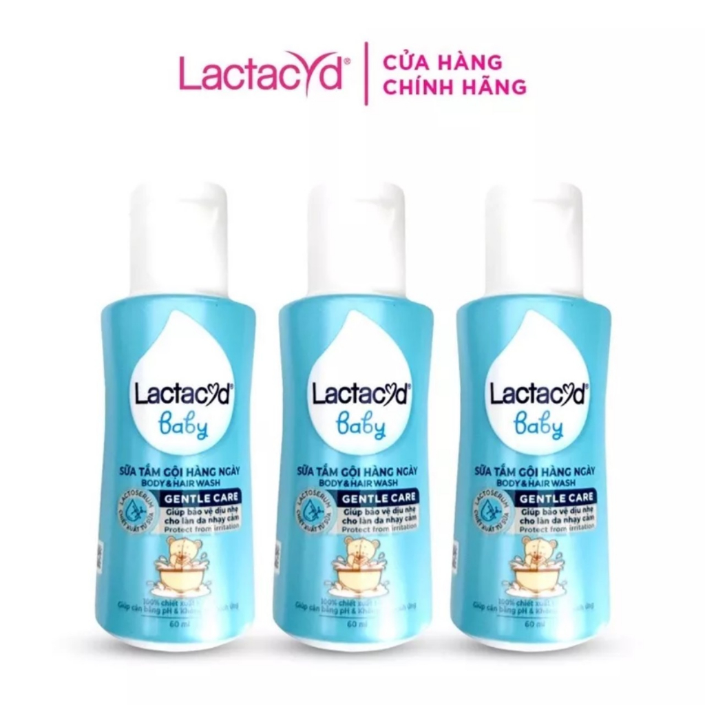 Sữa Tắm Gội Trẻ Em Lactacyd chai 60ml