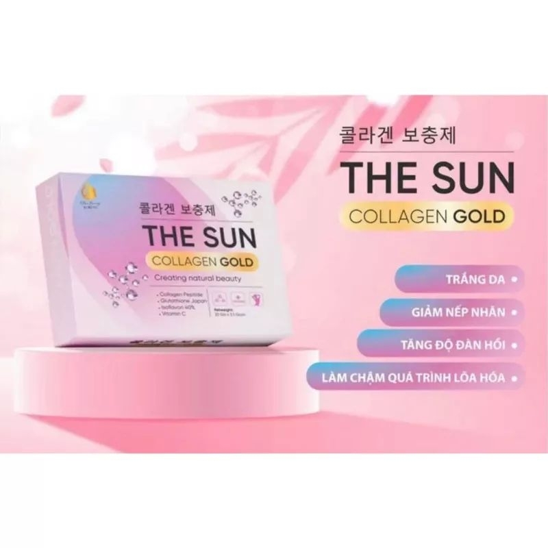 Collagen The Sun Giúp Da Trắng hộp 20 gói