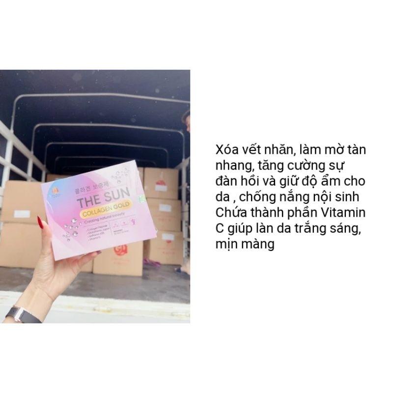 Collagen The Sun Giúp Da Trắng hộp 20 gói
