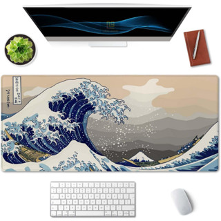 Miếng Lót Chuột Cỡ Lớn Dày 4MM Desk Mat Trải Bàn Làm Việc Pad Chuột Lớn Chống Nước Có Chỉ Bo Viền Hỗ Trợ Di Chuột