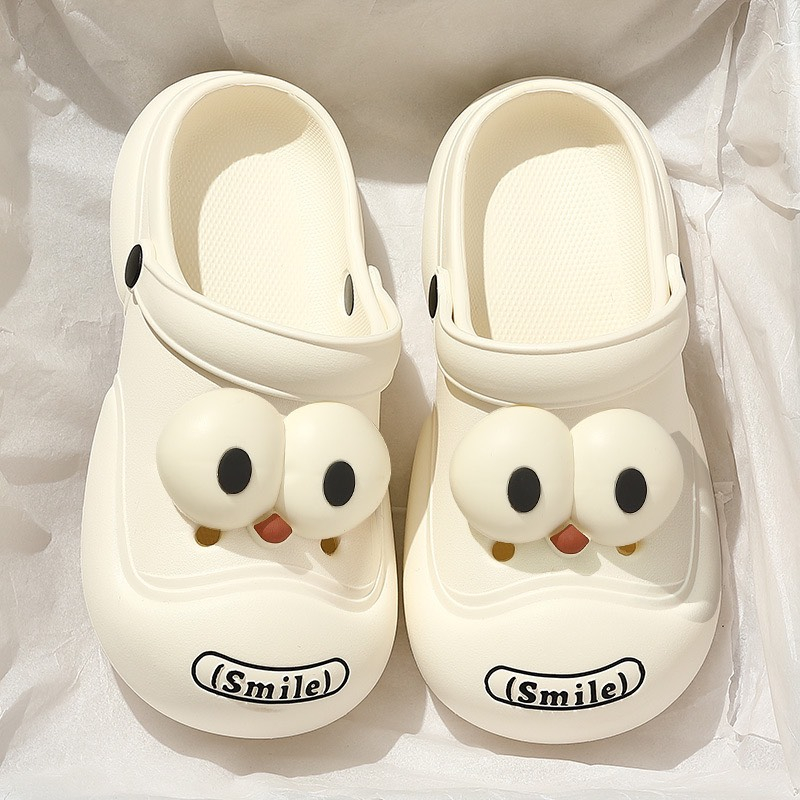 Dép sandal học sinh, sục cro.s.s hình con mắt lồi mẫu mới nhất 2023