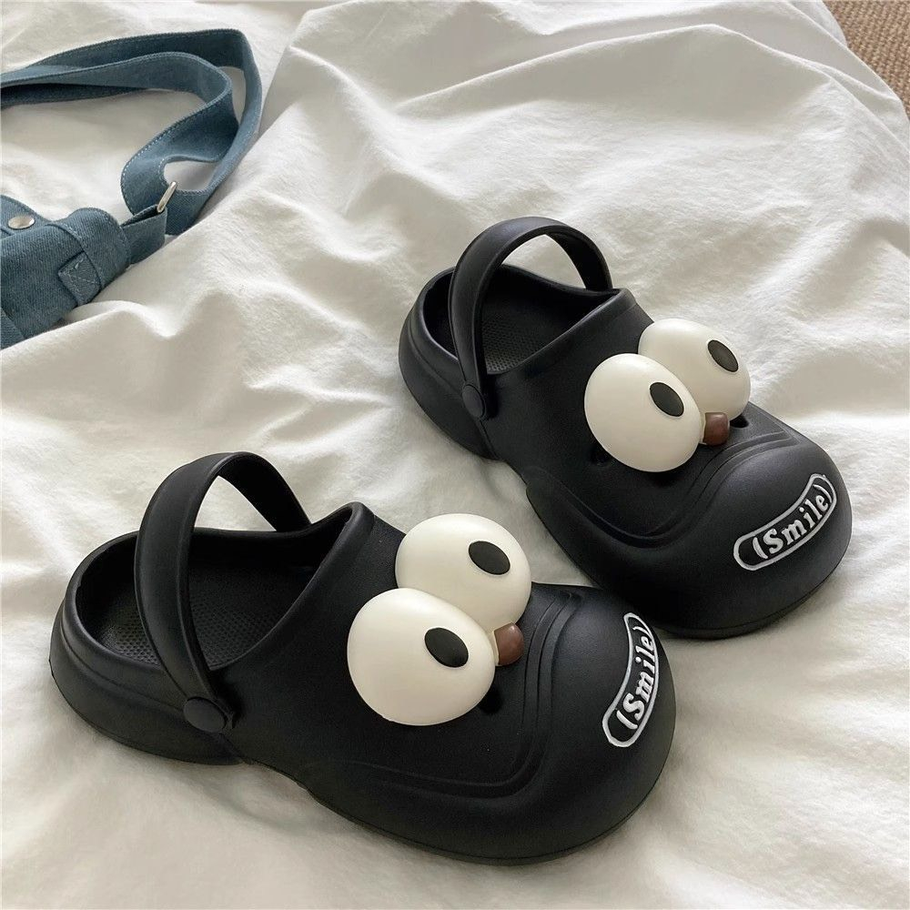 Dép sandal học sinh, sục cro.s.s hình con mắt lồi mẫu mới nhất 2023