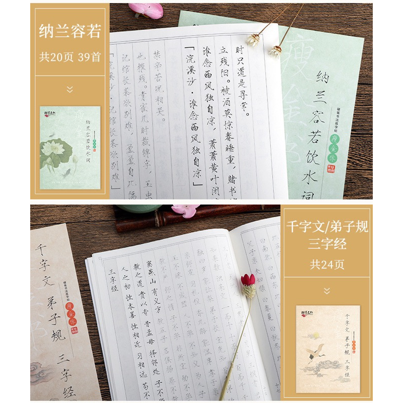 Sét 10 vở luyện viết các tác phẩm kinh điển Trung Hoa