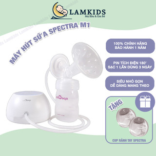 (TẶNG CUP) Máy Hút Sữa Có Pin Tích Điện Spectra M1 Hàn Quốc Bảo Hành Chính Hãng 1 Năm Lamkids