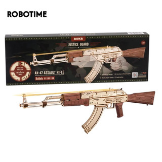 Robotime mô hình lắp ráp bằng gỗ. rokr assault rifle ak-47 lq901