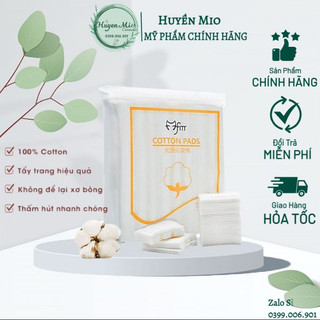 Bông tẩy trang Cotton Pads làm từ cotton tự nhiên siêu tiết kiệm 1 gói 222 miếng làm sạch mặt dịu nhẹ-huyenmio