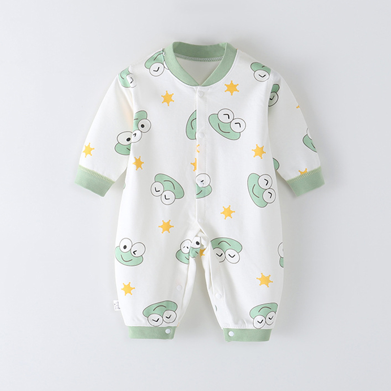 Body dài tay cho bé trai bé gái sơ sinh, bộ đồ liền thân 100% cotton hàng Quảng Châu cao cấp _ BD75