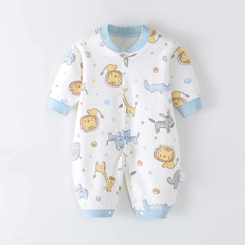 Body dài tay cho bé trai bé gái sơ sinh, bộ đồ liền thân 100% cotton hàng Quảng Châu cao cấp _ BD75