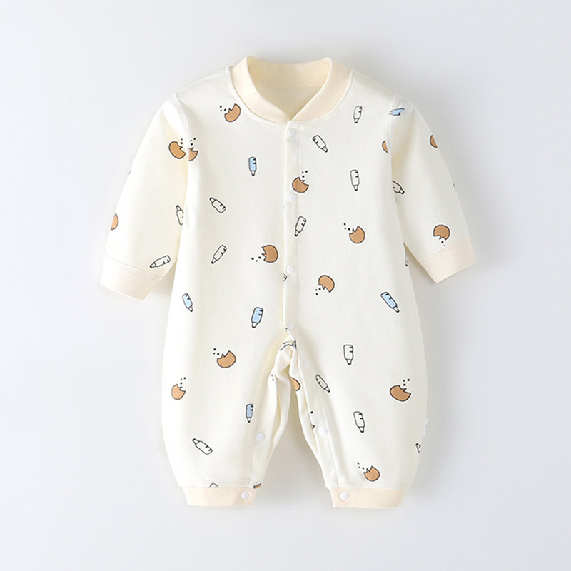 Body dài tay cho bé trai bé gái sơ sinh, bộ đồ liền thân 100% cotton hàng Quảng Châu cao cấp _ BD75