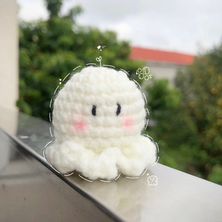 [HÀNG ĐẶT TRƯỚC] Bạch tuộc mini má hồng len móc handmade