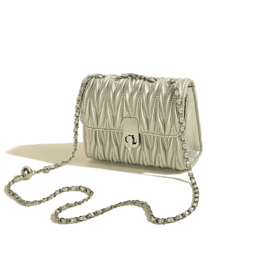 🌸Hàng Order🌸 Túi Xách Muzi&kai Chính Hãng Da Trơn Dập Vân Quai Da Phối Xích Nắp Gập Gài Sang Chảnh Nữ Tính 🌸 Quảng Châu