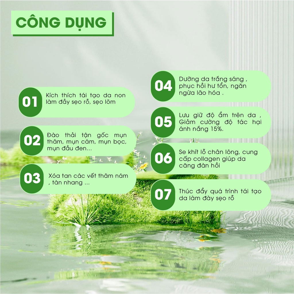 Combo trắng da căng mịn se khít lỗ chân lông, ngừa thâm nám, ngừa mụn giúp giữ ẩm cho da Thảo Dược Khang - TDK SKIN