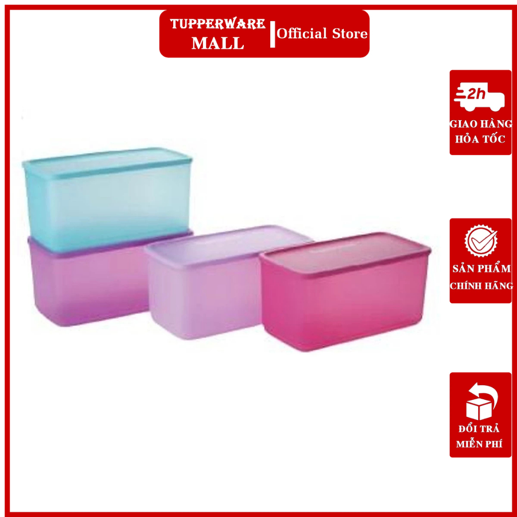 Bộ hộp Bảo quản thực phẩm Tupperware Funtastic 3.1L (4 hộp)