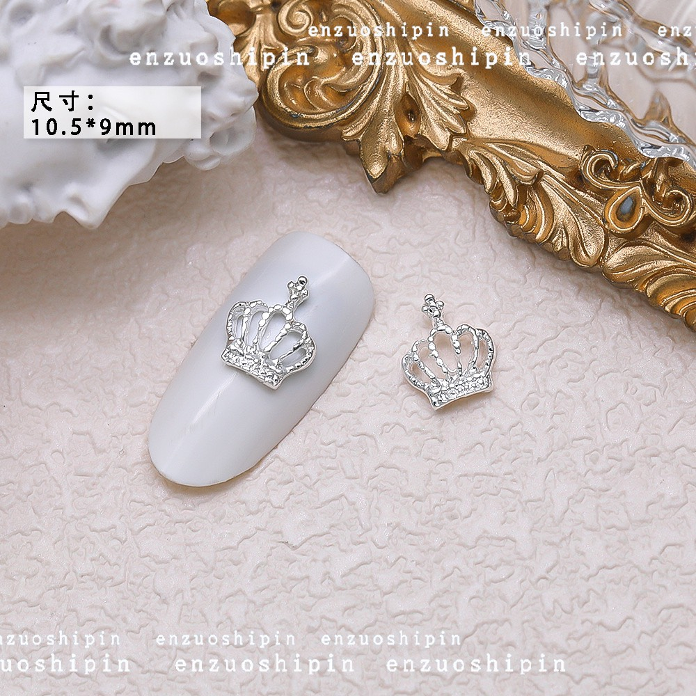 Charm nail, charm vương miện, phụ kiện trang trí móng tay mã lẻ