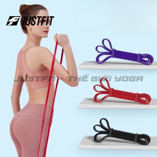 COMBO Dây tập kháng lực JUSTFIT powerband tập tay, tập gym, yoga, thể dục đàn hồi, trợ lực kéo xà