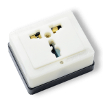 Ổ cắm 1 ngả đa năng Vinakip 10A/250V có đèn báo