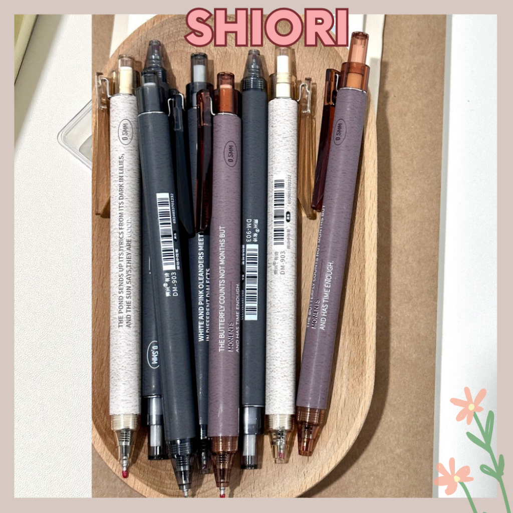 Bút bấm DOMI 903 vintage ngòi 0.5mm mực đen - Tiệm bút SHIORI
