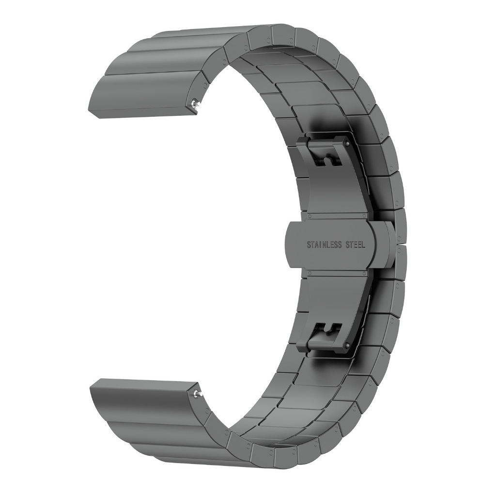 Dây kim loại thép không gỉ size 20mm / 22mm cho đồng hồ thông minh, tặng dụng cụ cắt mắt dây
