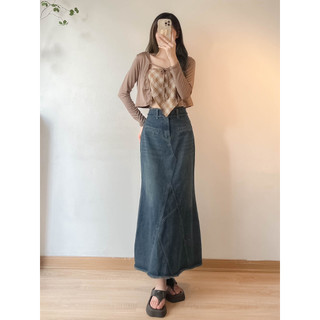 Chân váy Jeans đuôi cá dáng dài 2089 - 247plus