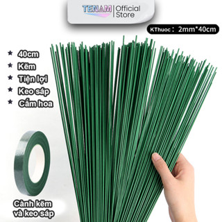   Combo 100  100 Cành Kẽm Cắm Hoa Giấy - Hoa Nhựa - Hoa Sáp Phụ Kiện Làm Hoa Handmade DIY - Kích Thước 40cm🥀 