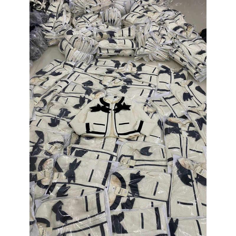 Áo Dạ Phối Nơ Túi Hàng 2 Lớp_Haxuanstore