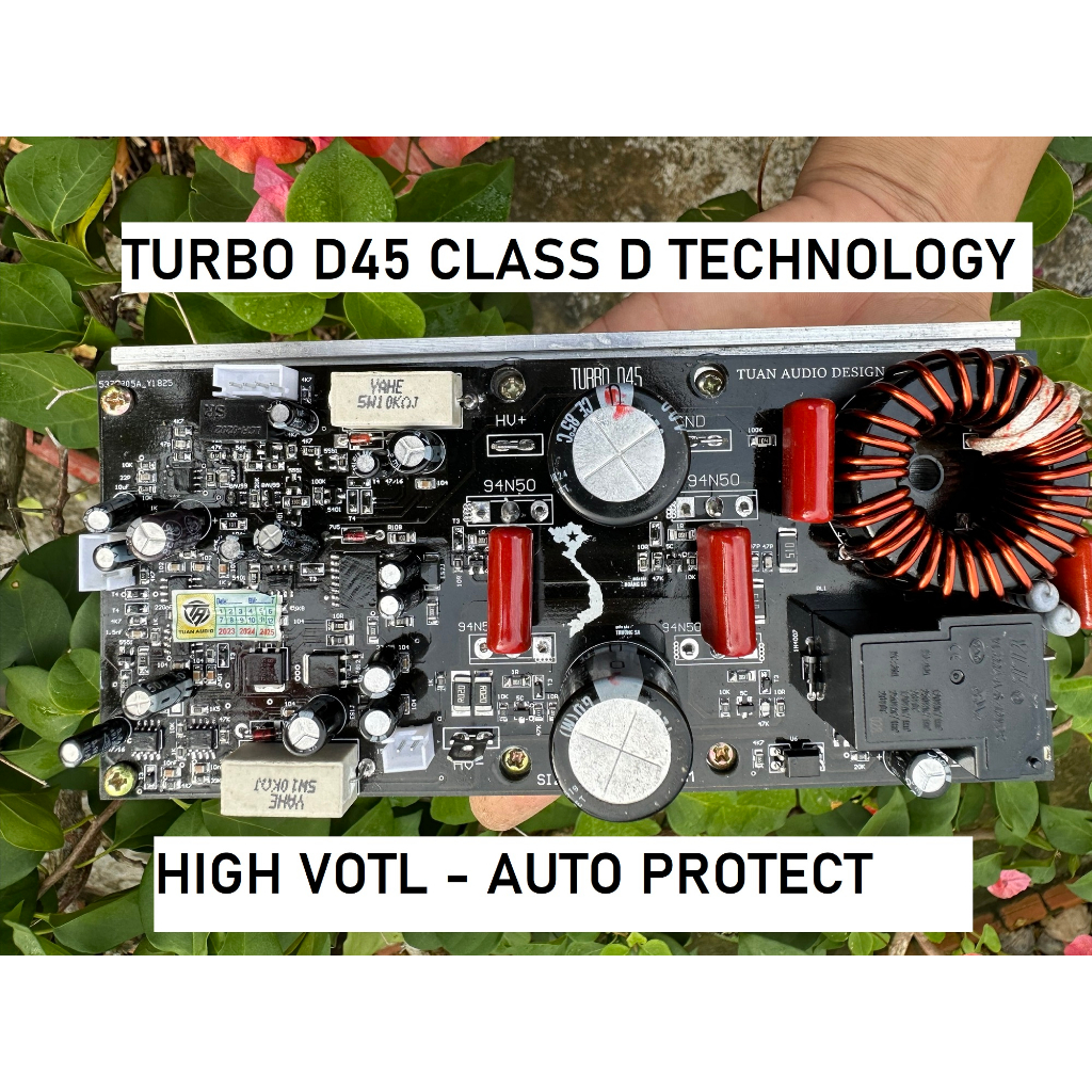 Mạch Công Suất CLASS D TURBO D45 chuyên dàn sự kiện, âm thanh sân khấu