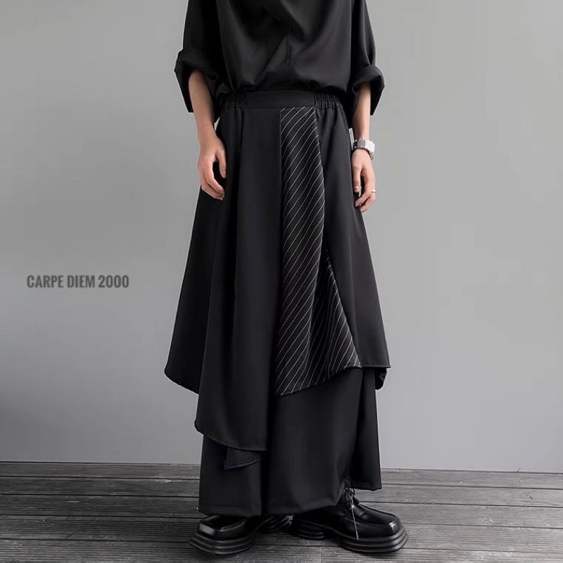 Harajuku Skirt Pants (Cullotes) - Quần váy samurai unisex phong cách Nhật Bản avant garde darkwear