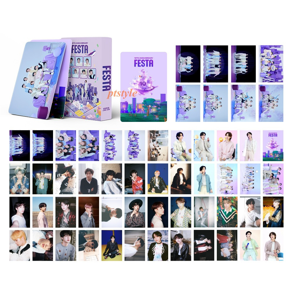 Tổng hợp mẫu 55 lomo card BTS và 7 thành viên 2023