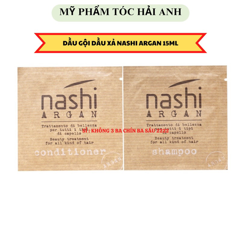 Dầu Gội Xả NASHI ARGAN 15ML