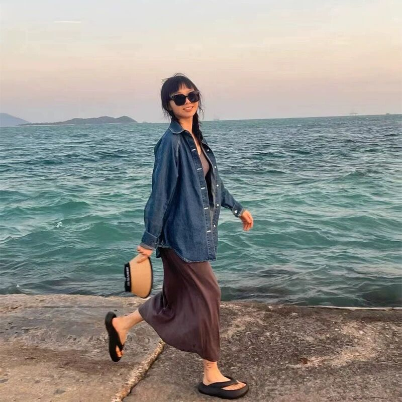 Dép xỏ ngón đi biển 03 đế bánh mì dép tông đế dày 4cm siêu êm chất EVA siêu mềm êm phong cách Hàn Quốc