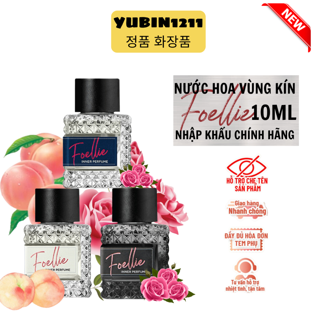 Nước Hoa Vùng Kín Foellie Hàn Quốc 10ml