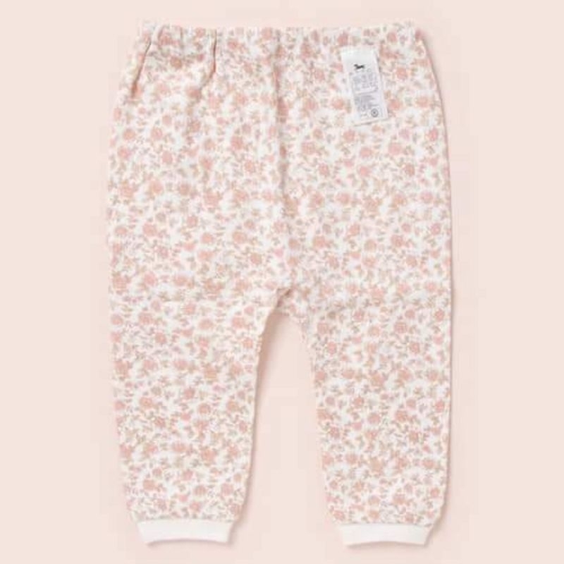 Size 12M  - Bộ quần áo thu đông Ettoi họa tiết hoa nhí xinh xắn cho bé gái mặc đi chơi