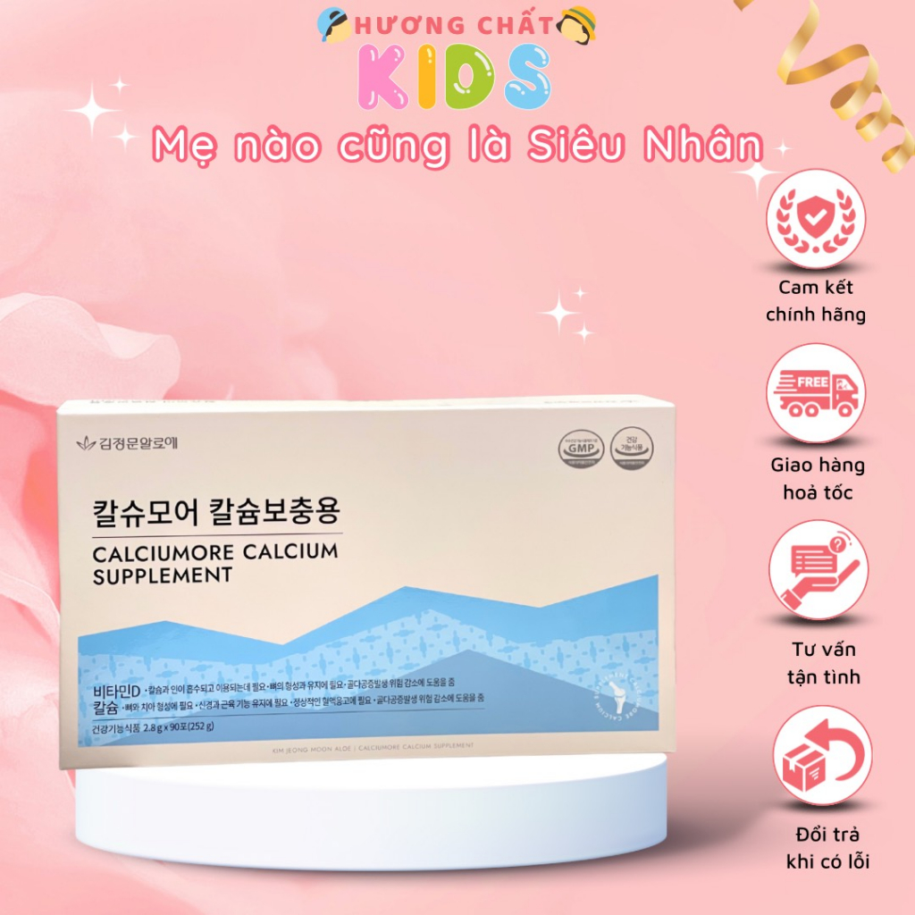 VÁNG SỮA CANXI HỮU CƠ CALCIUMORE CALCIUM SUPPLEMENT HÀN QUỐC- XƯƠNG PHÁT TRIỂN, BÉ CAO TỐI ĐA