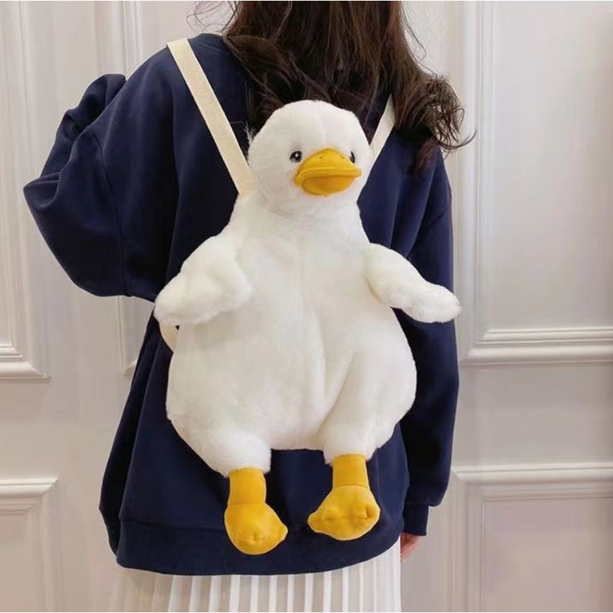 Trong kho❈♧✣Ba lô vịt con hoạt hình dễ thương