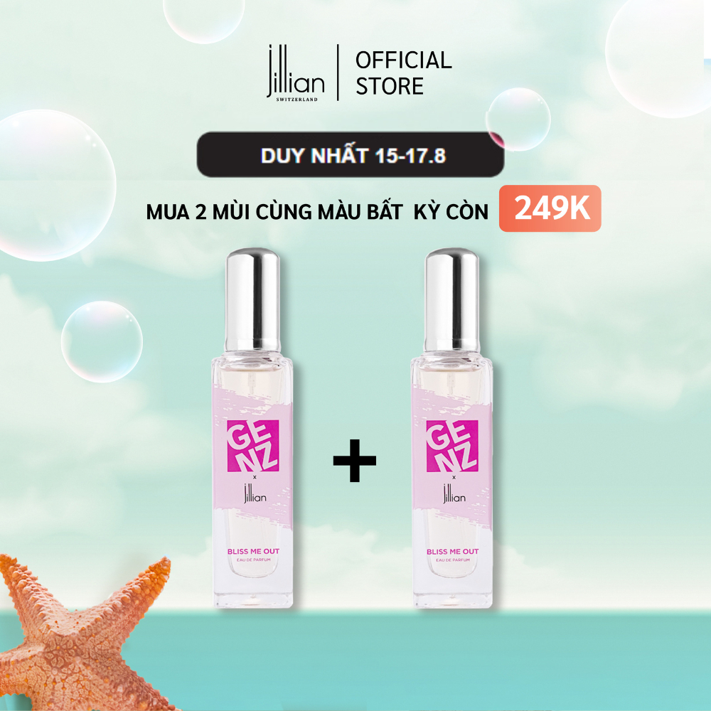 Nước hoa GenZ x Jillian Nữ Bliss Me out 35ml - ngọt ngào, tinh nghịch, vui vẻ