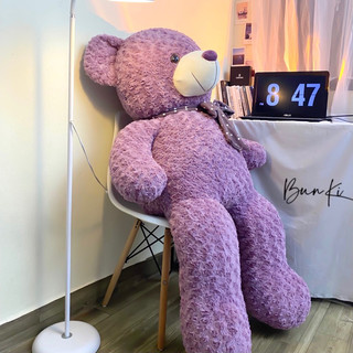  GẤU BÔNG TEDDY VIOLET ROSE 140CM CAO CẤP BUNKI 