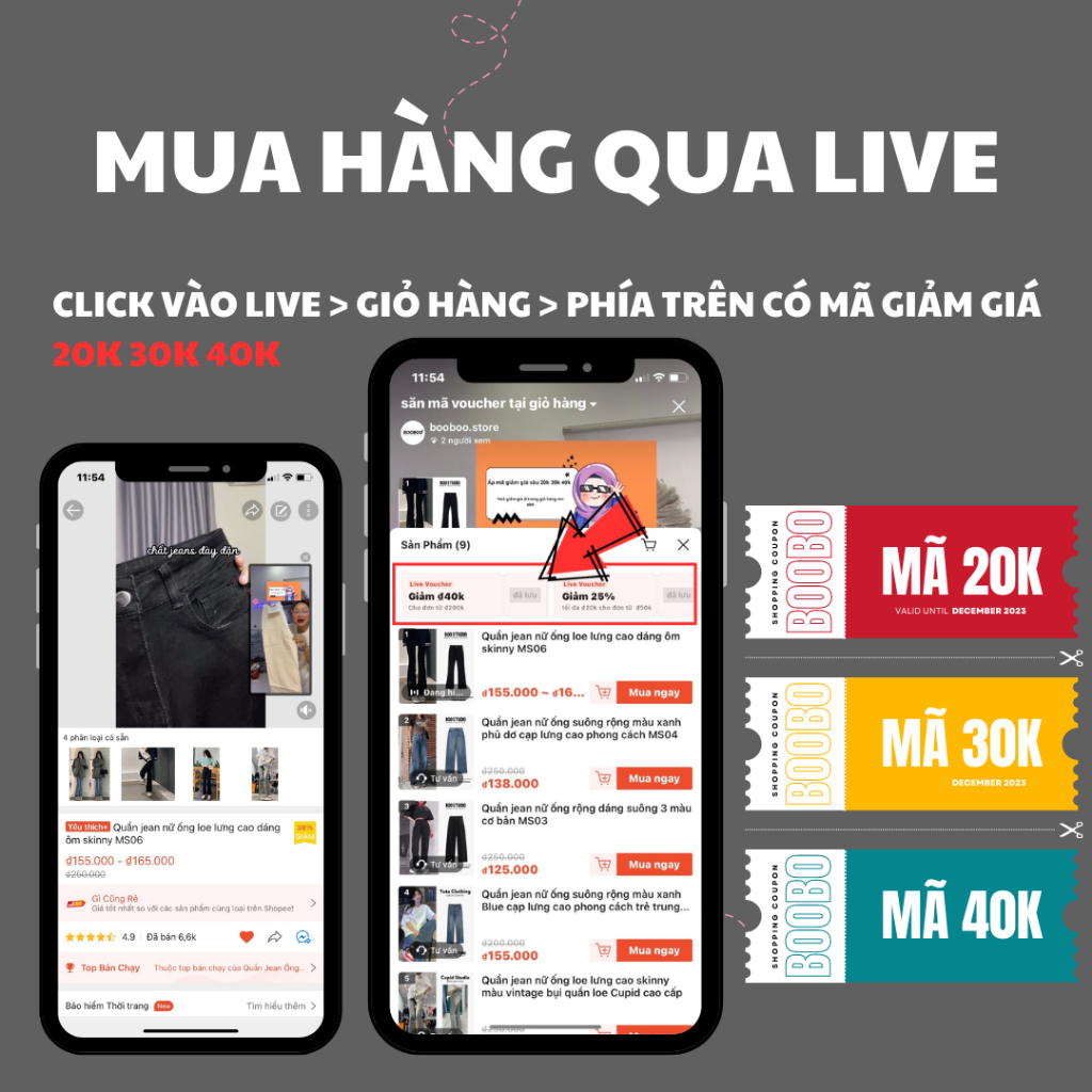 Quần jean nữ ống loe lưng cao dáng ôm skinny MS06