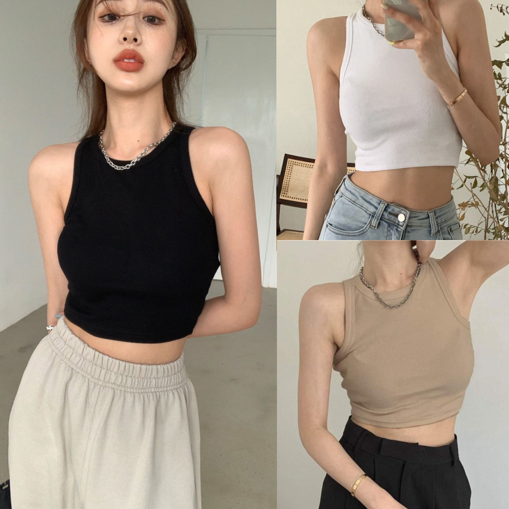 Áo thun ba lỗ croptop nữ dáng ôm body thể thao khỏe khoắn A117 Áo phông sát nách dáng ngắn crt tập gym yoga đi chơi